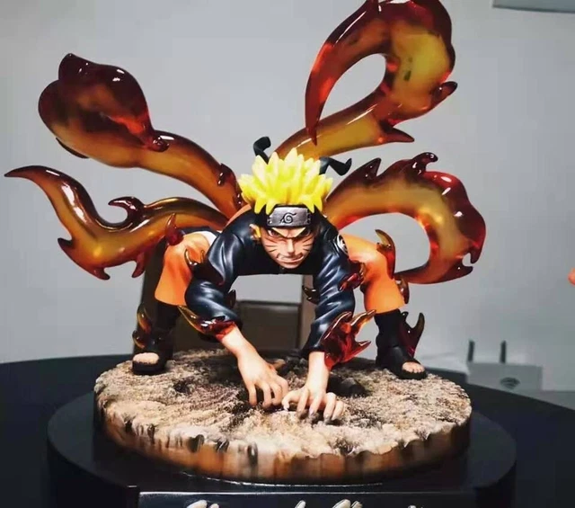 Naruto GK Nine Tail Demon Fox Naruto Immortal Mode Handmade Model Pendant Statue Naruto GK Nine Tail Demon Fox Naruto Immortal Mode Handmade Model Pendant Statue