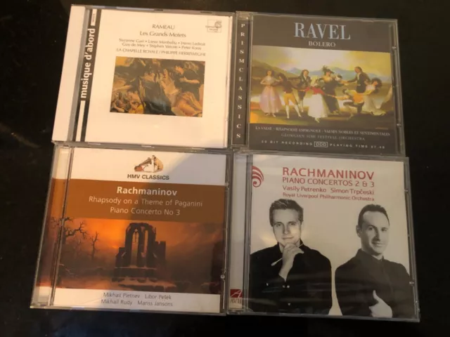 Ravel, Rachmaninow, Rameau - diverse Titel - 4 x CD Bundle