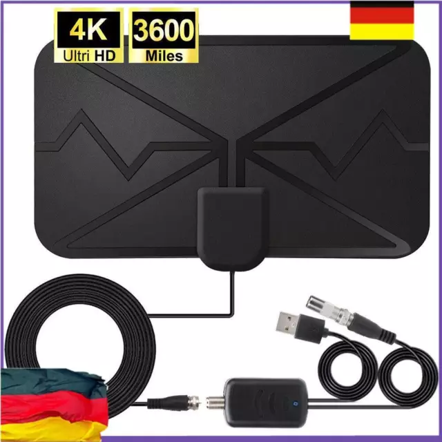 3600 Meilen Fernseher Antenne Digital Booster TV-Antenne Indoor HDTV Aufgerüstet