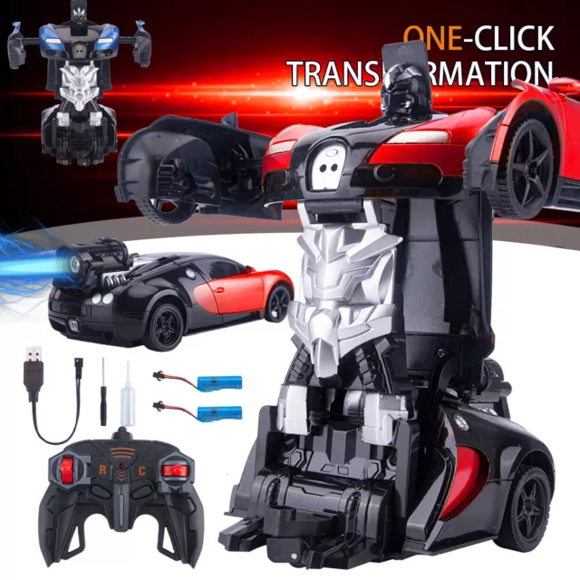 Robot Car Transformers Kids Toys Toddler Vehicle Cool Toy For Boys Xmas Gifts UK 2