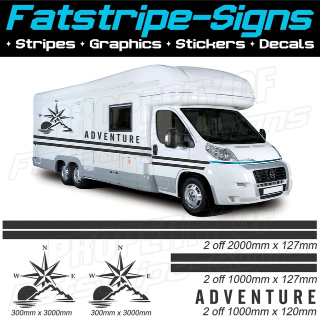 (NO.1089) MOTORHOME DECALS, Camper Van Stickers, Vinyl Graphics, Camper