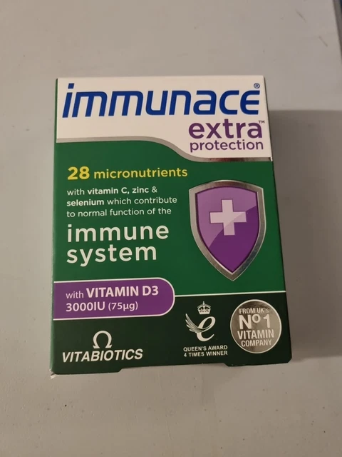 VITABIOTICS IMMUNACE EXTRA Protection - 30 Tablets £4.99 - PicClick UK