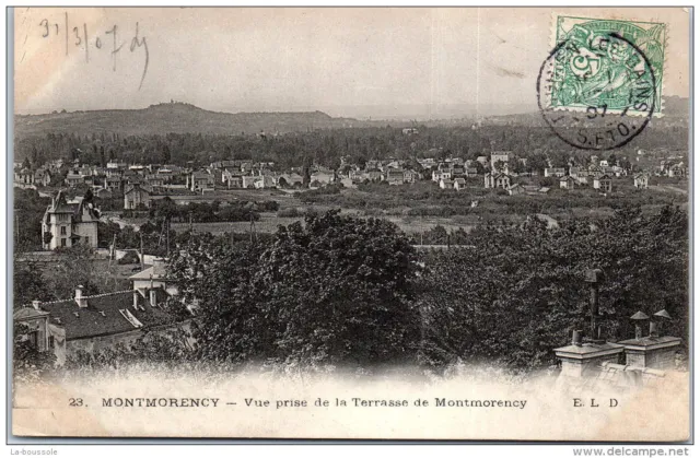 95 MONTMORENCY - vue prise de la terrasse de Montmorency