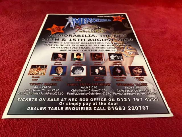 Pada13 Advert 11X9 Memorabilia Nec Birmingham.... Frank Bruno