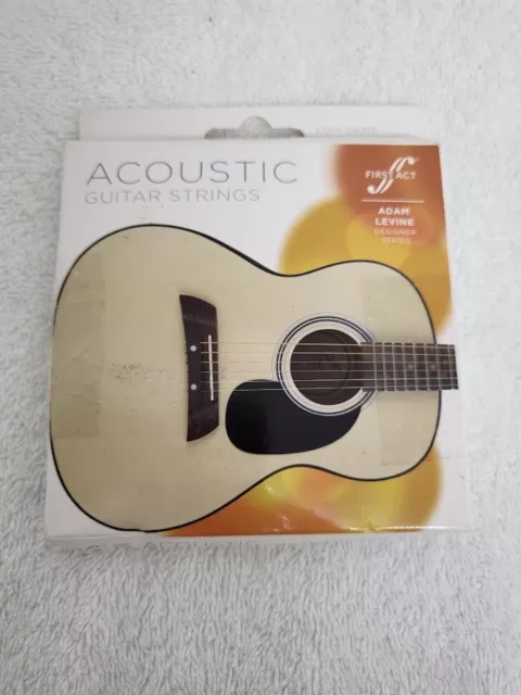 Acoustic Guitar Strings First Act Adam Levine Designer Series .012 - .053 NEW