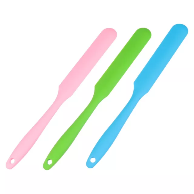 3 Pcs D'épilation En Silicone Grattoir Applicateur À Cire