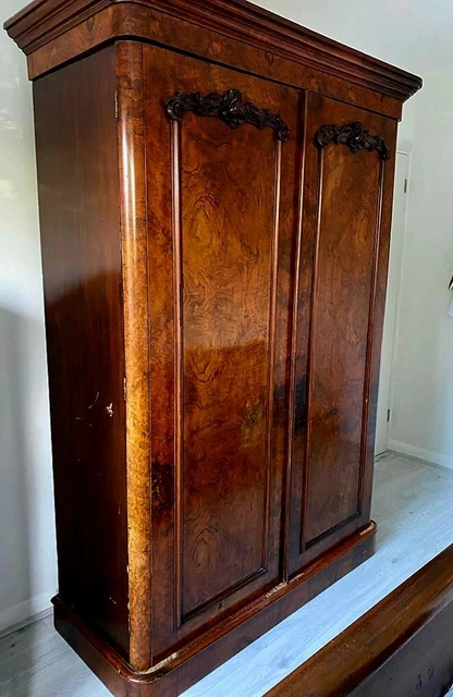 Victorian Mahogany Two Door Wardrobe
