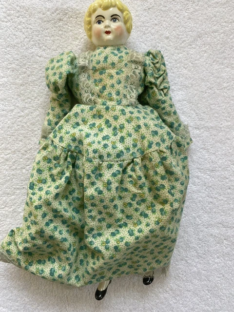 Vintage Minerva Porcelain Doll Germany #3 14” Tall Porcelain Hands & Legs