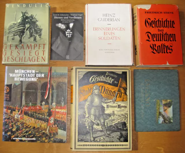 Konvolut Sammlung 16x Buch Militaria Geschichte München Guderian WK2 Rendulic OU