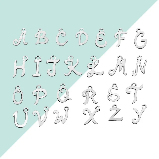 Englisch A-Z Alphabetischen Charme Initial Charme Armband 2