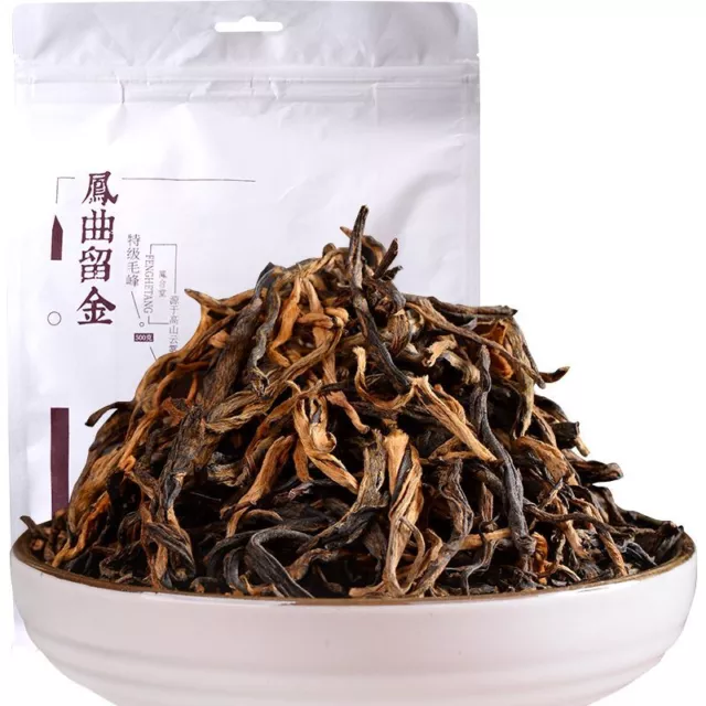 Yunnan Fengqing Dian Hong Bulk Mao Feng 500g Dian Hong Work Tea 500g