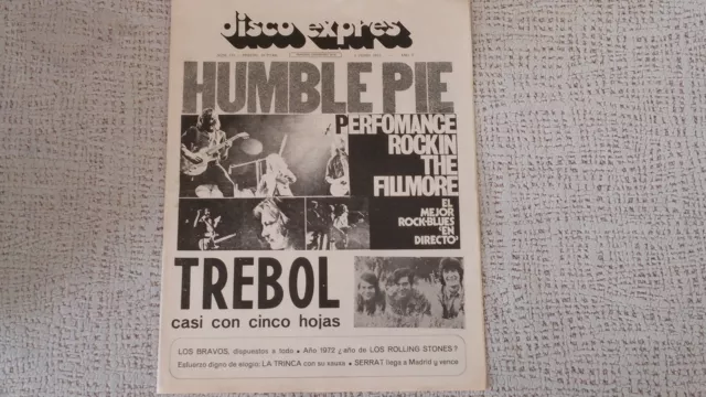 Revista "Disco Expres" Magazine. Nº 175. June 1972 Humble, Los Bravos, Trebol...