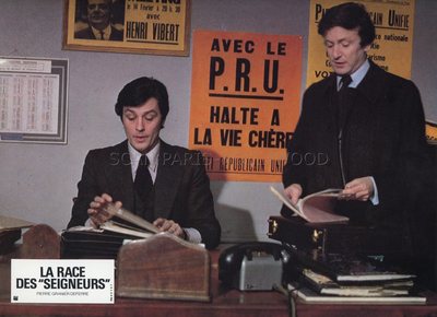 *Alain Delon Claude Rich Photo originale Kodak  La race des seigneurs 