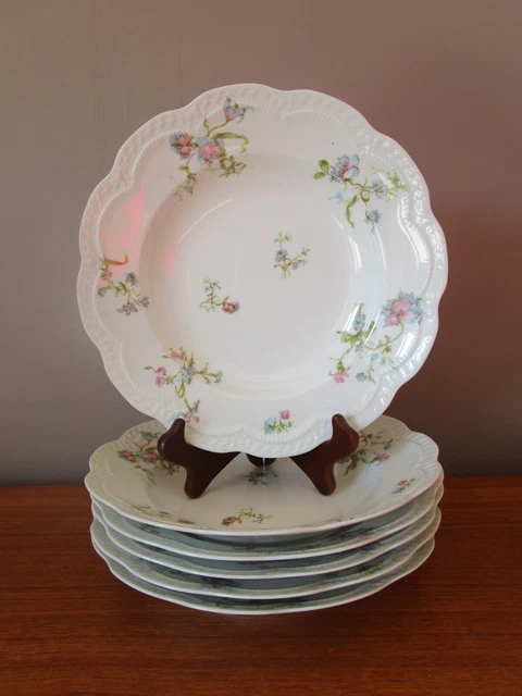 HAVILAND LIMOGES MODELE MATIGNON 6 ASSIETTES EN PORCELAINE | Brocante OPlus à Anglet
