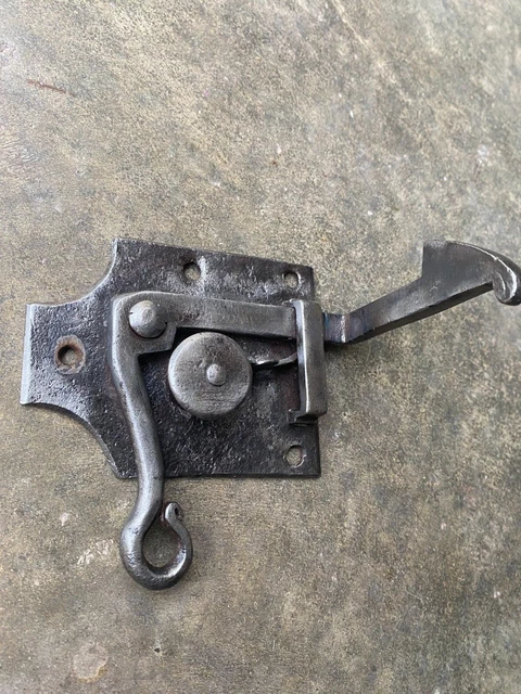 Gros Verrou Ancien En Fer Forgé – Porte, Portail, Esprit Rustique