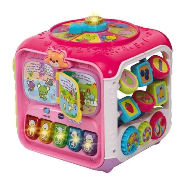 VTECH BABY - Super Cube Des Découvertes Rose