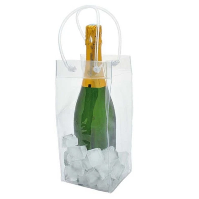 PVC Borsa Ghiaccio Trasportatore Bottiglia Champagne Vino Refrigerante