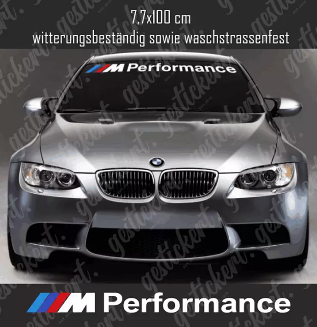 1x 100 cm M Performance Frontscheiben Aufkleber Sticker Decal für BMW M3 M4 E46