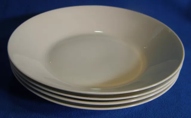 6 Rosenthal Rhythm Pattern Large Coupe Soup Bowls White Germany Raymond Loewy