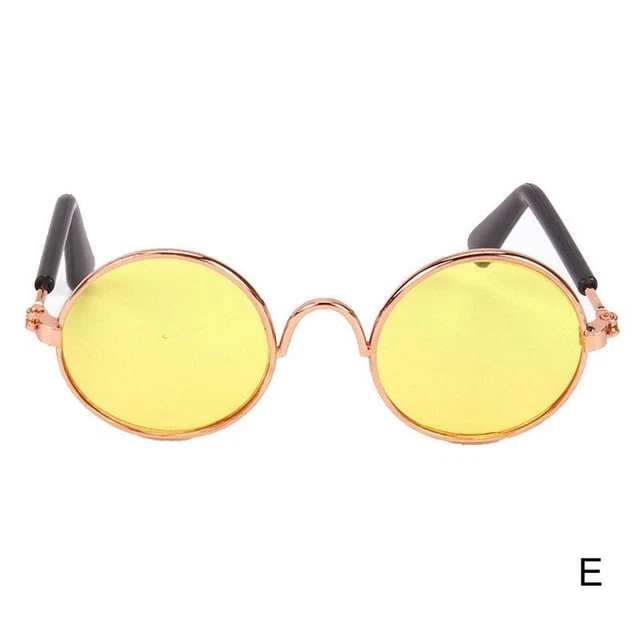 Yellow Doll Glasses Vintage Oval Glasses Suitable For 18 inches Silver Best G6A