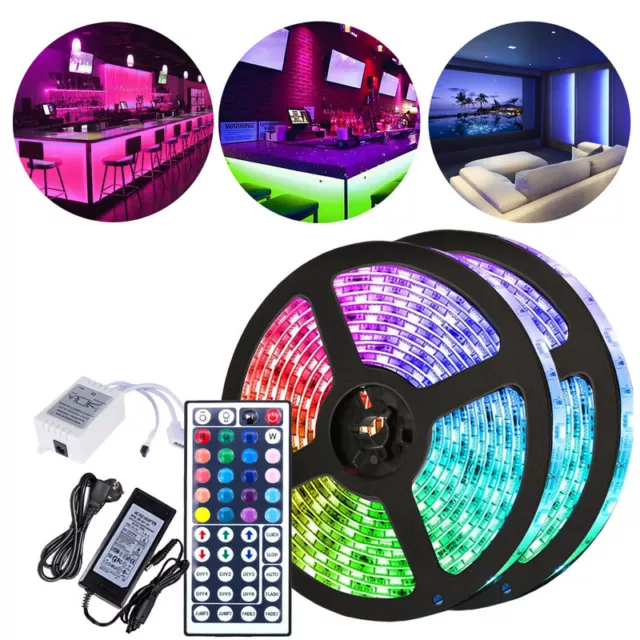 LED Streifen RGB Küche Strip 5050 SMD Farbwechsel Lichterkette 30/60 LED Band