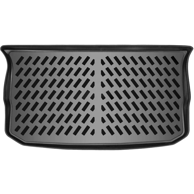 Tapis De Coffre Sur Mesure Peugeot 5008 II (2017-2024) – Bac Antidérapant 5 Cm Rebord MTM, 7 Places