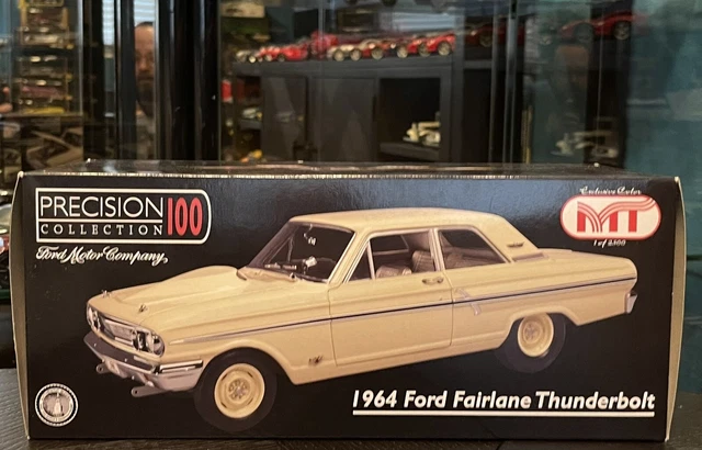 Precision Collection 100 1964 Ford Fairlane Thunderbolt 1/18 White. NIB 1of 2500