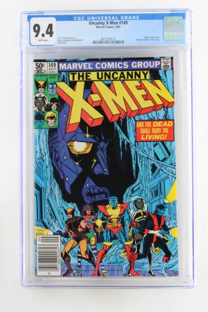 Uncanny X-Men #149 - Marvel 1981 CGC 9.4 Garokk Appearance. Magneto cameo on las