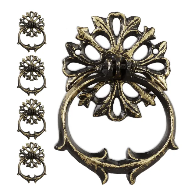 Heurtoir de porte lot de 5 antique fonte de fer métal marteau de porte bronze