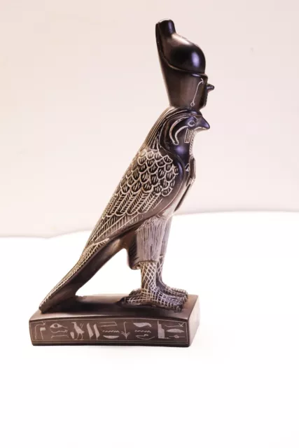 Beautiful Egyptian God Horus statuette, Horus statue, Falcon God.