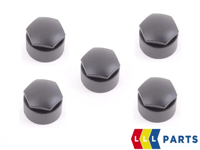 Cache-boulons De Roue Skoda Noir Mat - Jeu 16 Capuchons + 4 Vis Sécurité + Crochet