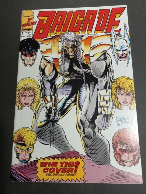 Brigade # 1 ( 1992 , Image Comics )  1st print w/ Insert High Grade White Pages