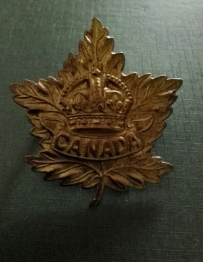 WW2 CANADIAN GENERAL Service Corps Brass Cap Badge Canada Military ...