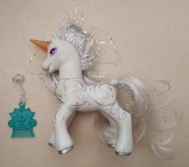FIGURINE MY LITTLE Pony Mon Petit Poney | Hasbro G3 | Corps Jaune Crinière Rose EUR 20,00 - FR