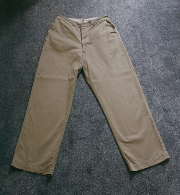 Vintage British Army khaki desert trousers c.1960 S/M