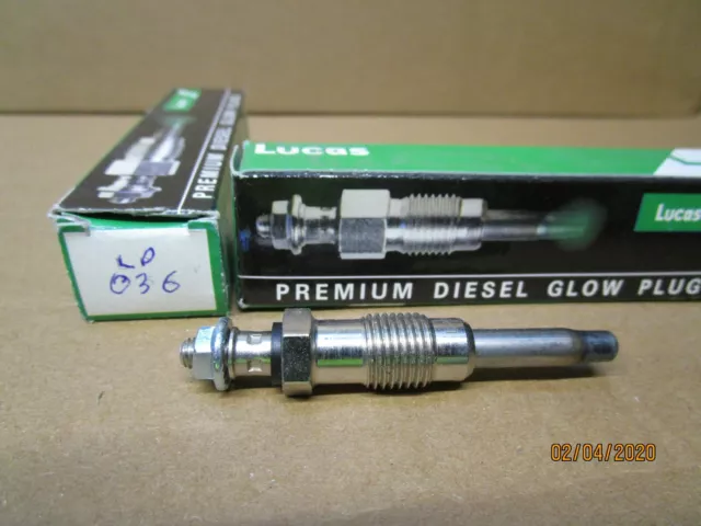 Lucas Glow Plug Lp 036 Peugeot Renault Suzuki Citroën Fiat Vauxhall Volvo