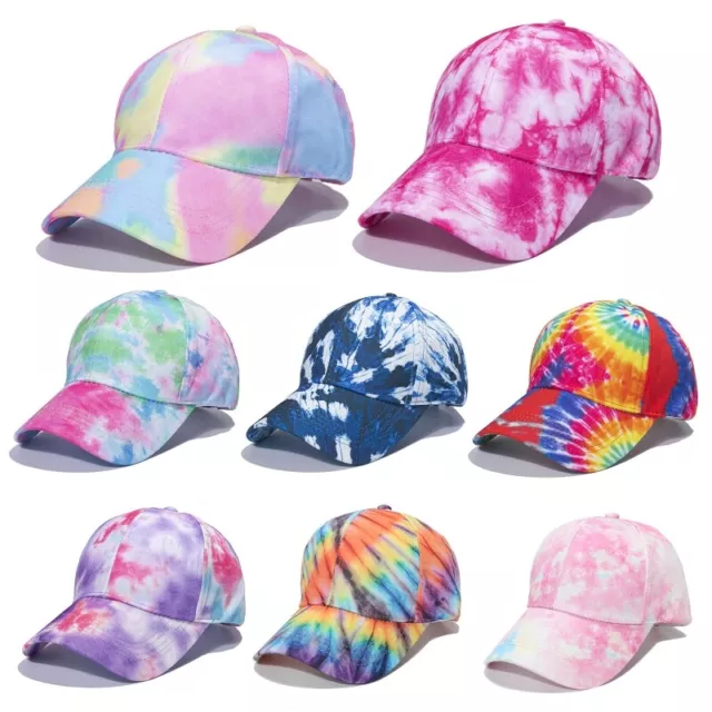 Sports Baseball Hat Dye Colors Dad Caps for Sun Colorful Hats for Women Men