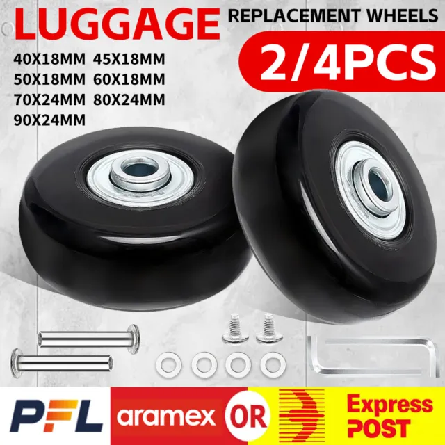 Luggage Suitcase Wheels Axles Repair Kit Replacement Travel Dia.40mm~90mm