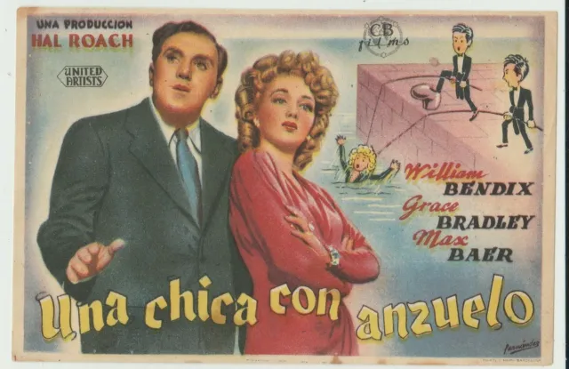 The McGuerins from Brooklyn 1942 Spanish Movie Herald - William Bendix, Max Baer