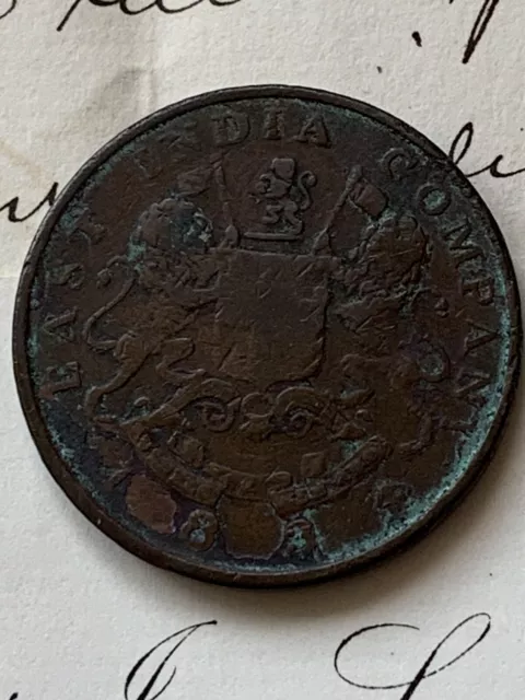 1834 Half Anna Coin