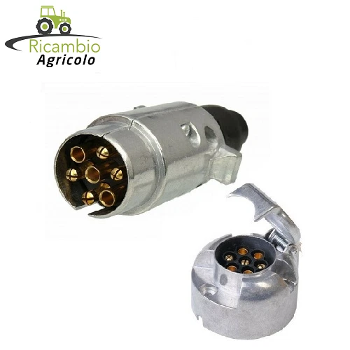 PRESA 7 POLI Elettrica COBO Per Carrelli Appendice Auto Camper