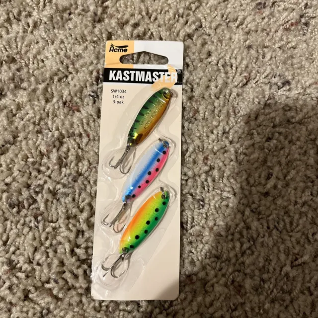 LOT OF 4 NIB Acme Kastmaster Spoons 1/12 ounce all different colors GREAT  LURES! $13.99 - PicClick