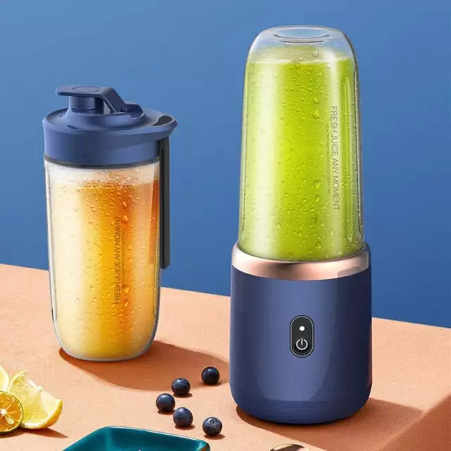 Mixeur blender portable électrique-Bleue-Smothie-Milkshake-Jus de fruis-400 ML