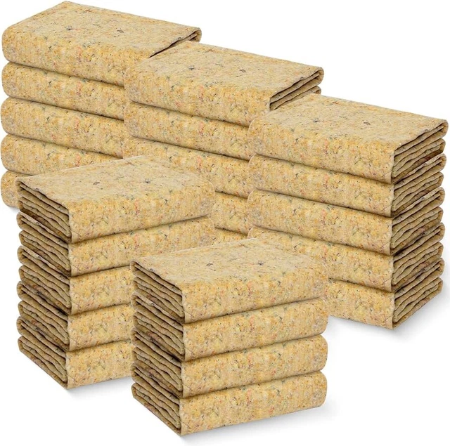 4 Pack Moving Blankets 72 x 80 Inch Furniture Moving Blanket Bulk Heavy Duty