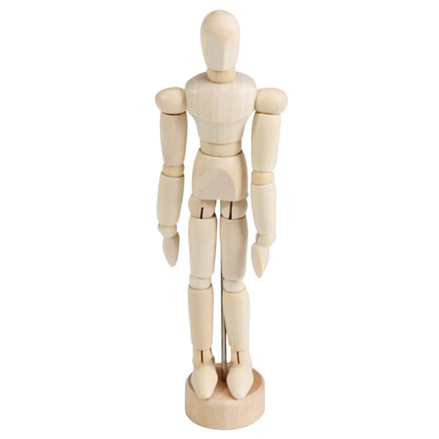 Holz Künstler Zeichnung Manikin Puppe Gelenkschaufensterpuppe mit Basis 4,5 Zoll
