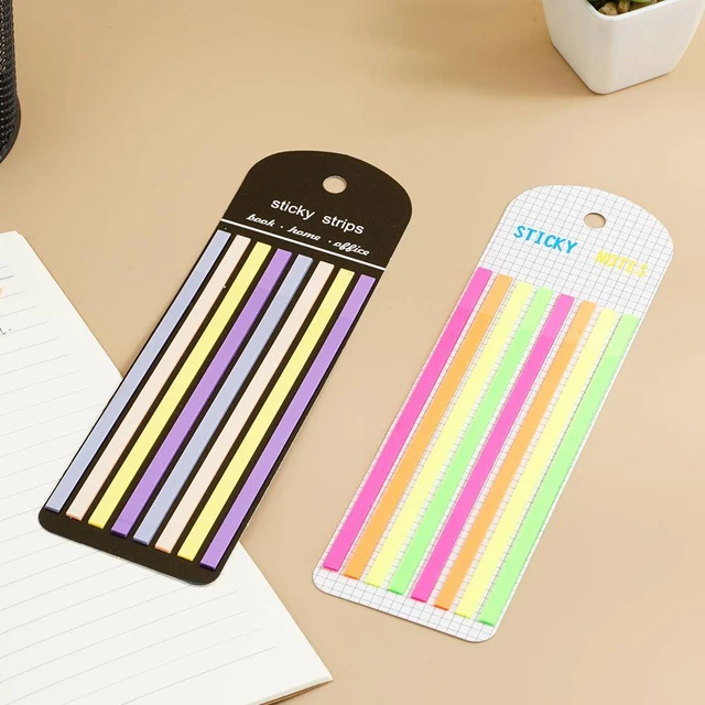 Highlighter Tape Transparent Sticky Long Page Markers Tabs[ N2B1