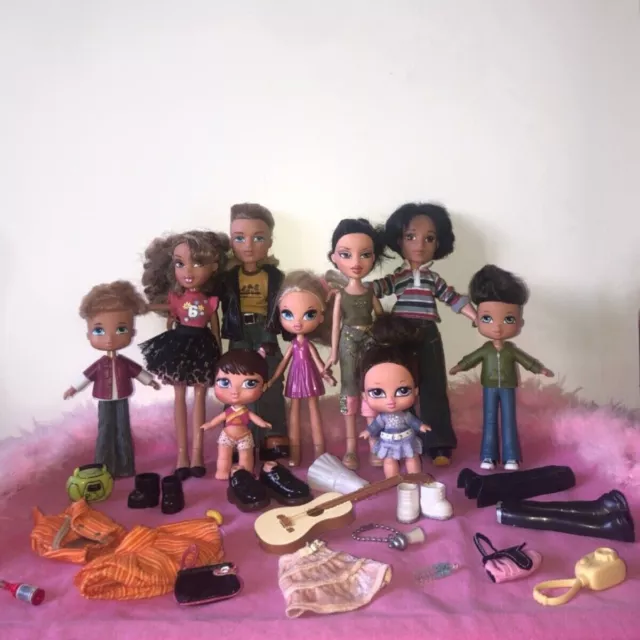 BIG BRATZ DOLLS Bundle, 9 Dolls, standard, Kidz and Babyz, WITH ACCESSORIES  £50.00 - PicClick UK