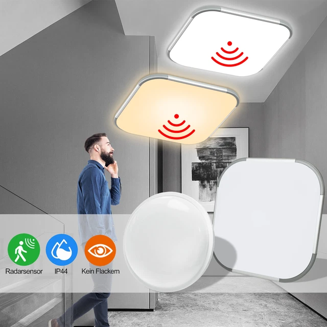 Plafoniera Con Sensore Movimento Lampada Da Soffitto LED Con Rilevatore Di Movimento - 2x5W, Ideale Per Corridoio E Interni Plafoniera LED Rilevatore Presenza - Foto 13