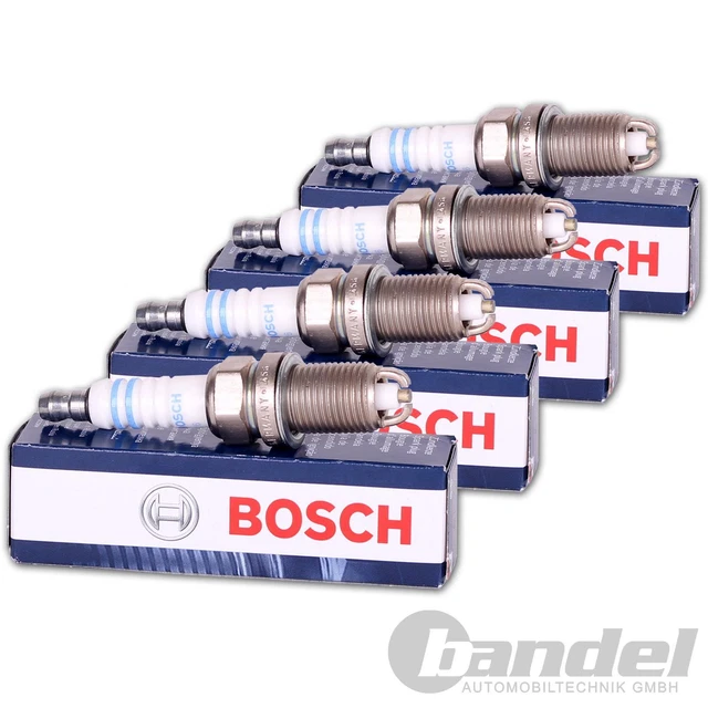 4x BOSCH Zündkerze SUPER PLUS WR8DCX+ für AUDI 80 100 VW GOLF I+II PASSAT B2