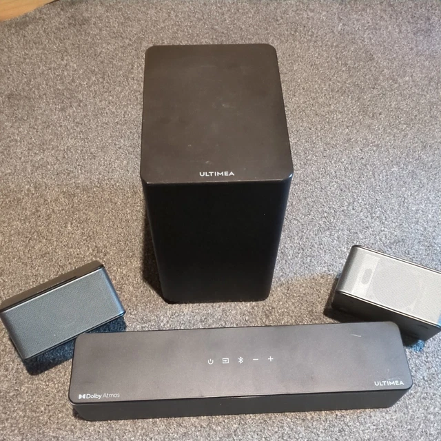 ULTIMEA D60 5.1 Dolby Atmos Soundbar with Wireless Subwoofer & Surround